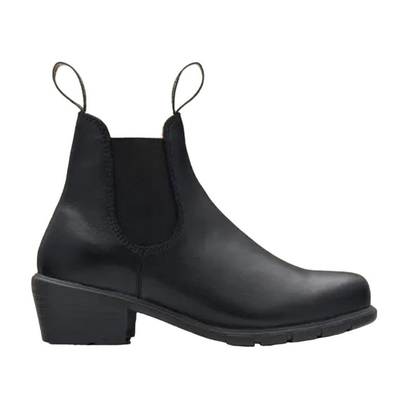 Blundstone Shoes - Blundstone Women’s Heeled Chelsea Ankle Leather Boots Black 1671 Booties Size 8